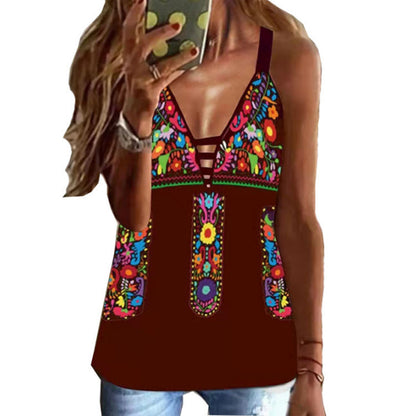 Women's Camisole Print T-Shirt