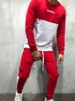 Men's Multi-Pocket Tracksuit Set