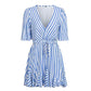 Women's Vintage V- Neck Short Summer Dress