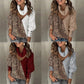 Women's  Leopard Patchwork Turtleneck Sweaters