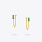 Women's Gold Stone Drop Earrings