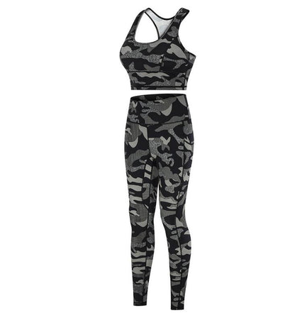 Women Camouflage Printed Sports Suit