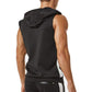 Men's Zipper Sports Hooded Vest