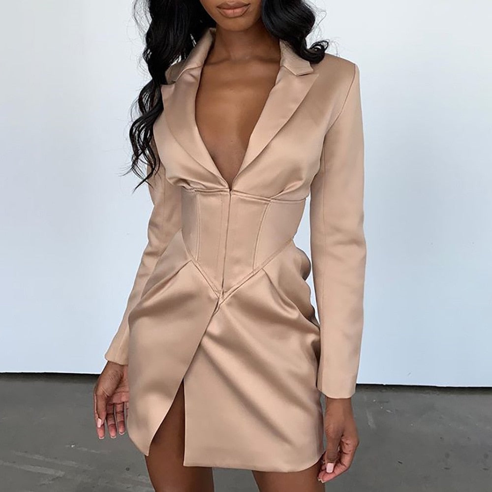 Women's Deep V Neck Blazers