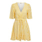 Women's Vintage V- Neck Short Summer Dress