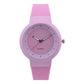 Woman Silicone Band Analog Wristwatch