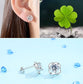 Women's Lucky four-leaf clover earrings f