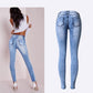 Women's Patchwork  Pencil Jeans