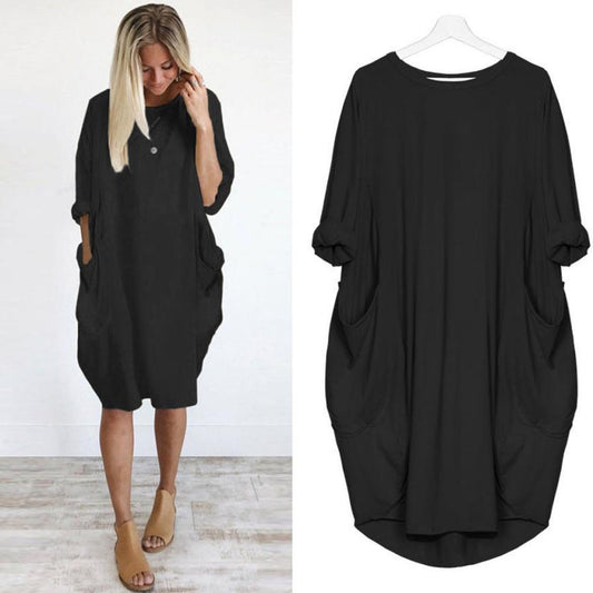 Women's  Crew Neck Dress