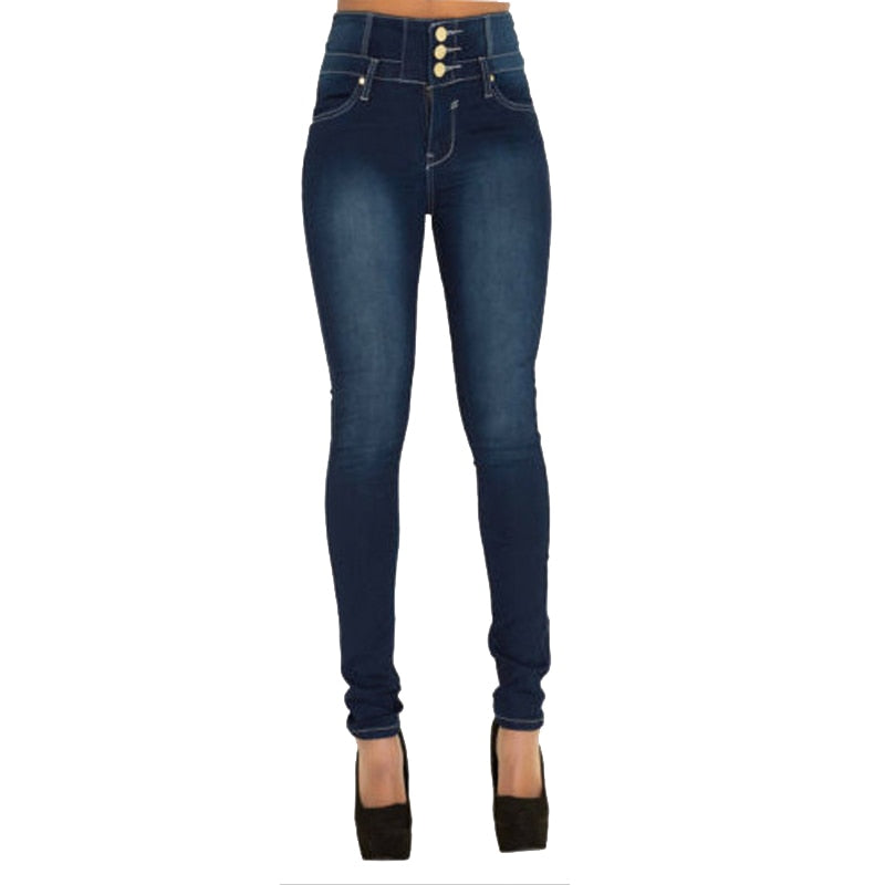 women's Denim High Waist Skinny Jeans