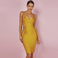 Women's V Neck Bodycon Dress