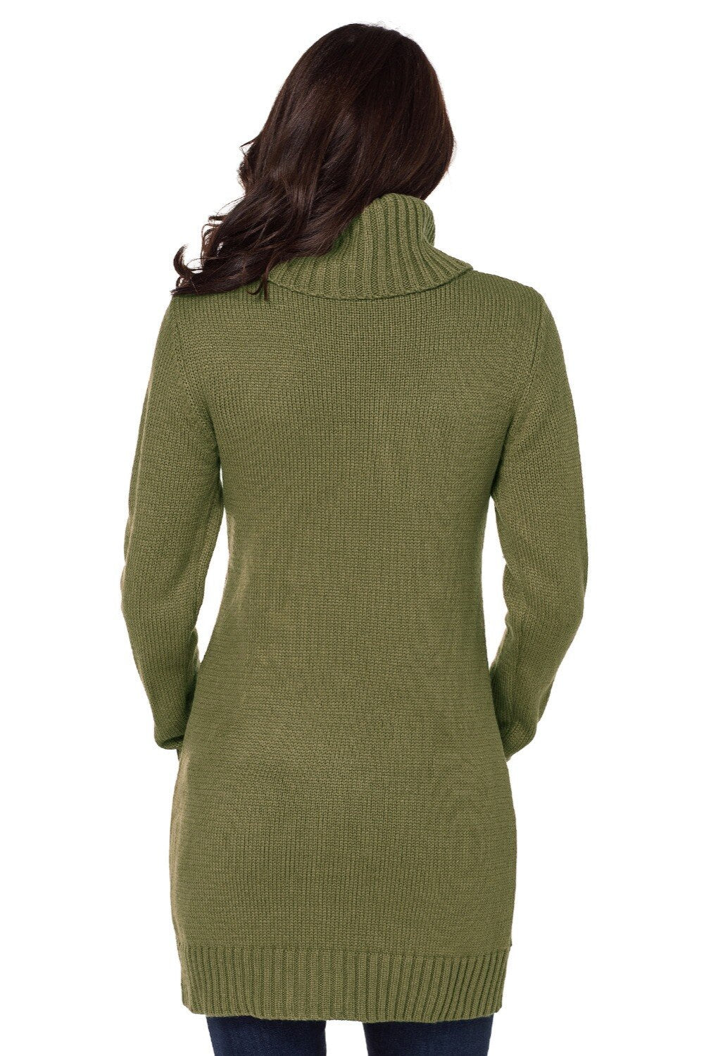 Women’s  Soild Turtleneck Long Sleeve