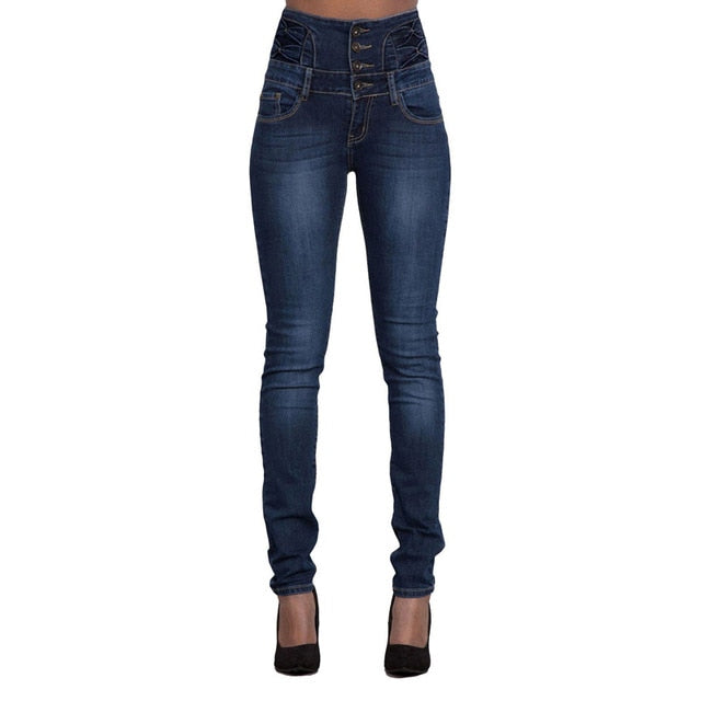 women's Denim High Waist Skinny Jeans