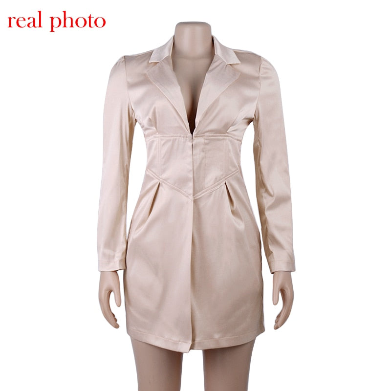 Women's Deep V Neck Blazers