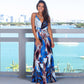 Women's Summer Floral Print Maxi Dress