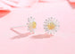 Women's Sterling Silver Daisy Earrings