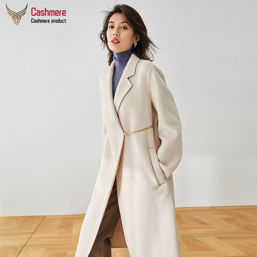 Women’s  Double-Sided Cashmere Coat