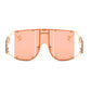 Women's Oversize Rivet Sunglasses