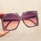 Women's Vintage Oversized Square Sunglasses