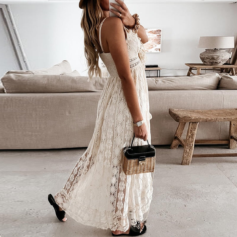 Women's Off Shoulder Lace  Dress