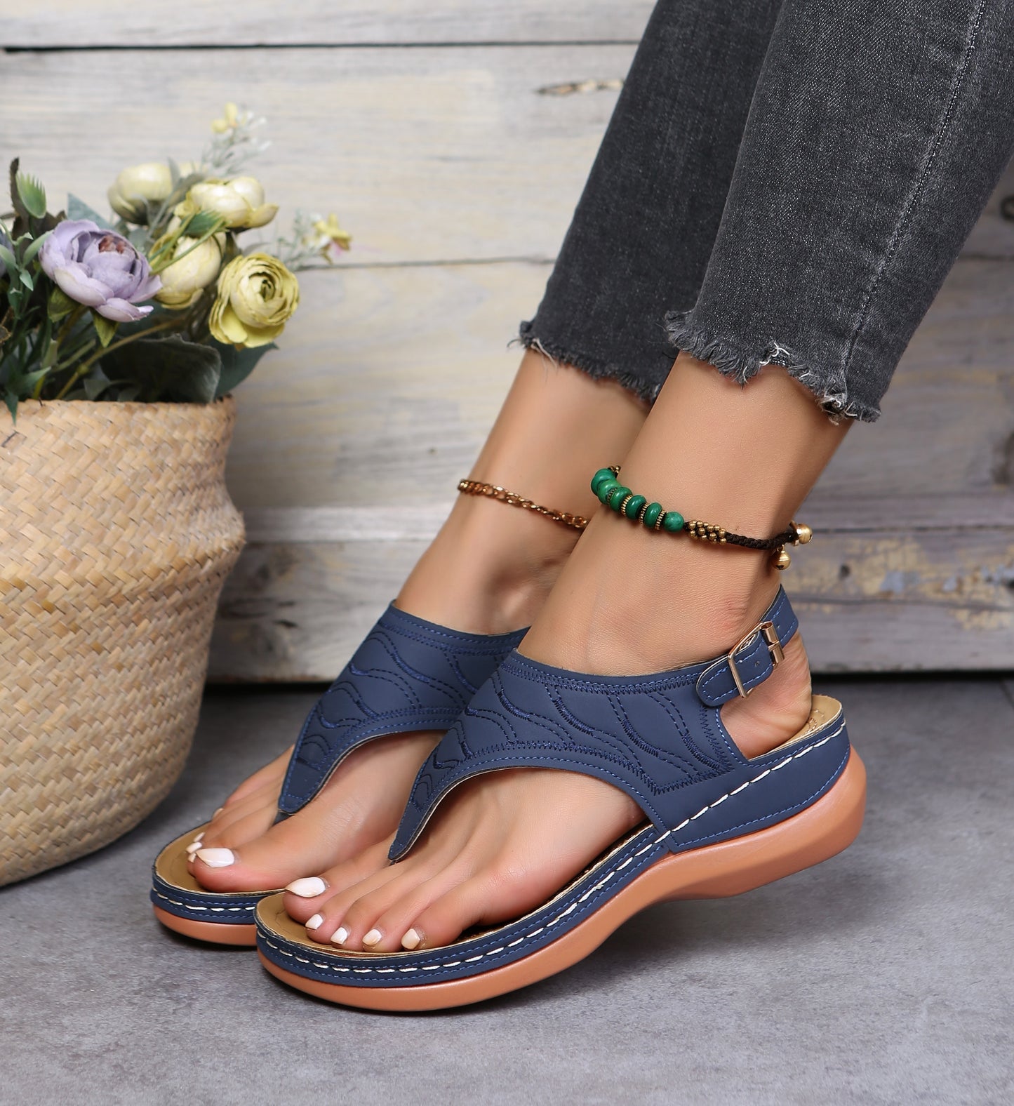 Women's Open Toe Thong Sandals