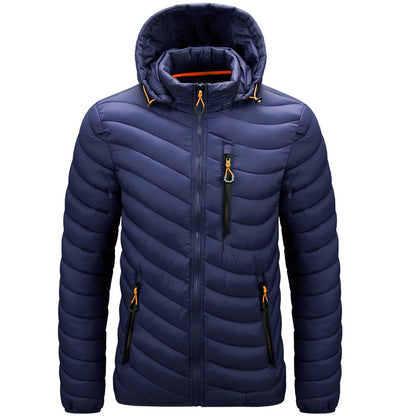 Mens Casual Slim  Parka Jacket