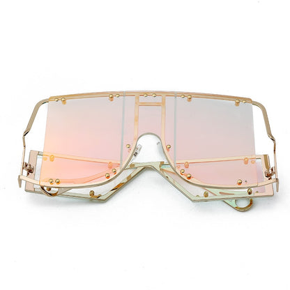 Women's Oversize Rivet Sunglasses