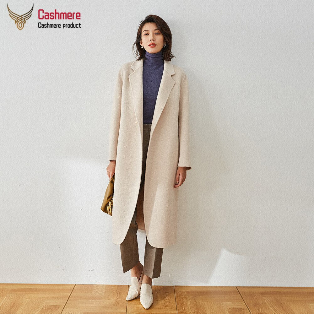 Women’s  Double-Sided Cashmere Coat