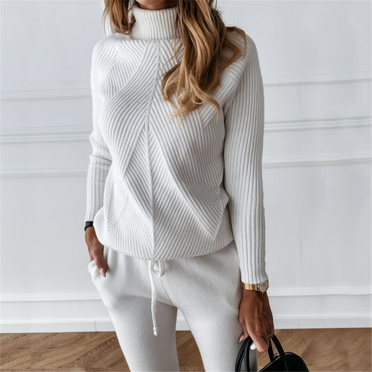 Women's 2 Piece Knitted Tracksuit