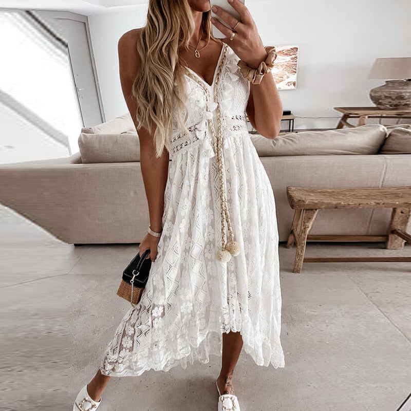 Women's Off Shoulder Lace  Dress