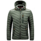 Mens Casual Slim  Parka Jacket