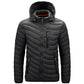 Mens Casual Slim  Parka Jacket