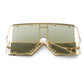 Women's Oversize Rivet Sunglasses