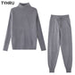 Women's 2 Piece Knitted Tracksuit