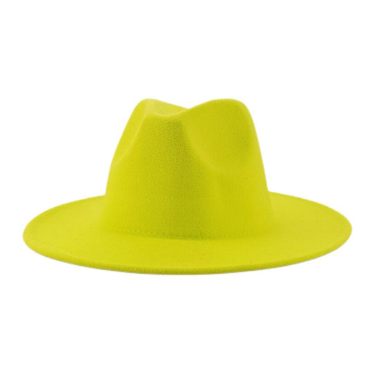 Unisex fluorescent Fedora Hats