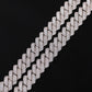 13mm Micro Pave Prong Cuban Chain Necklaces