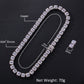 Square Cubic Zirconia Tennis Chains