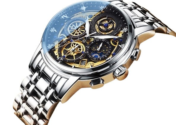 Men’s Waterproof Stainless Steel Quartz Watch