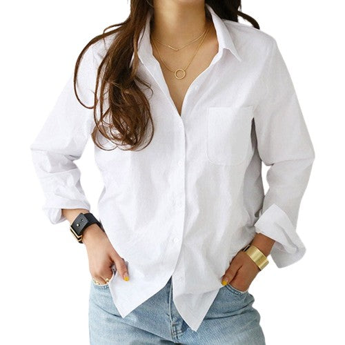 Women  Casual White Blouses