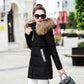 Women's Long  Fur Collar Winter Coat