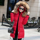 Women's Long  Fur Collar Winter Coat