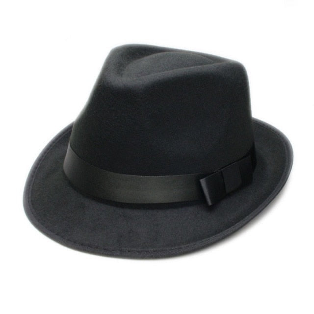 Unisex Retro Hard Felt Jazz Hat