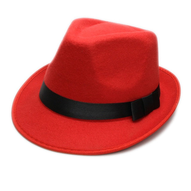 Unisex Retro Hard Felt Jazz Hat