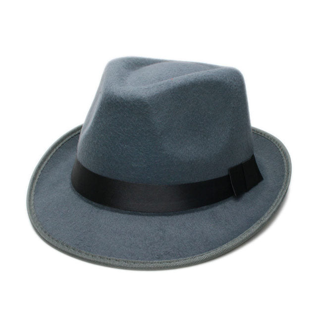 Unisex Retro Hard Felt Jazz Hat