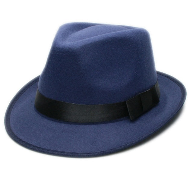 Unisex Retro Hard Felt Jazz Hat