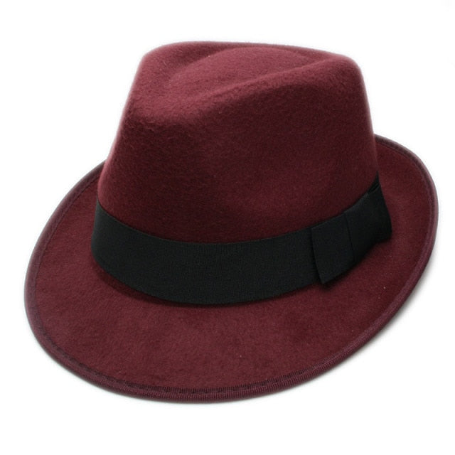 Unisex Retro Hard Felt Jazz Hat