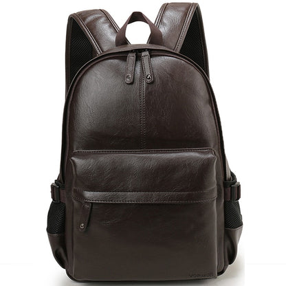 VORMOR Brand Men Backpack Leather School Backpack Bag Fashion Waterproof Travel Bag Casual Leather Book bag Male.