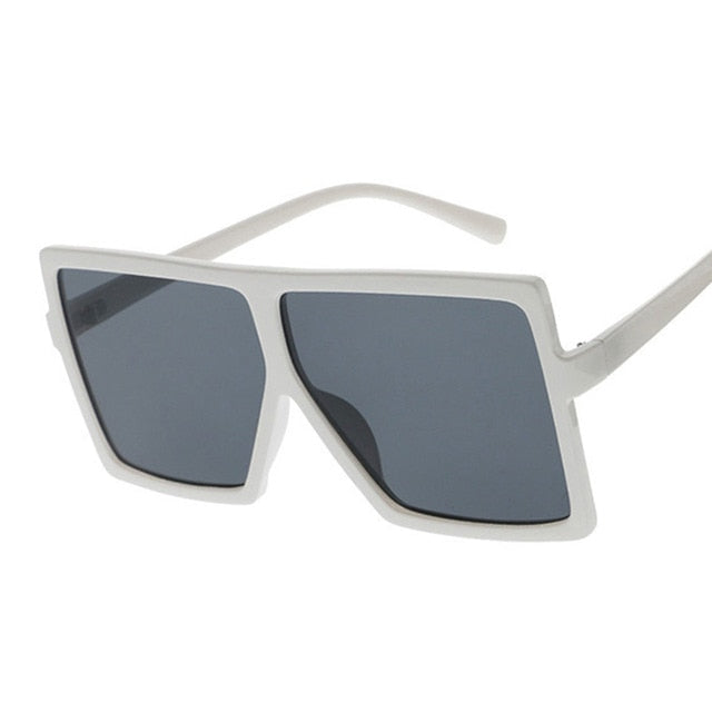 Women's  Plastic Frame Clear Lens UV400 Sunglasses