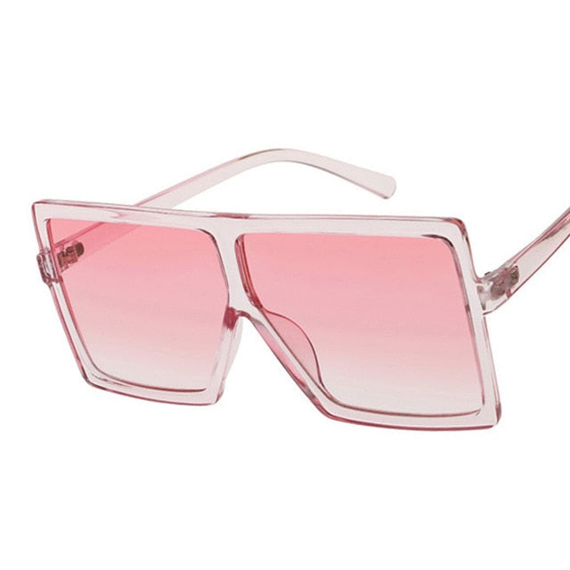 Women's  Plastic Frame Clear Lens UV400 Sunglasses