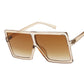 Women's  Plastic Frame Clear Lens UV400 Sunglasses